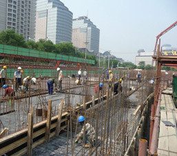AES Holding Construction Supervision on site